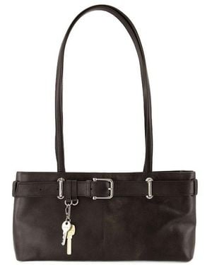 OSOI Shoulder Brocle Shoulder Bag - Black