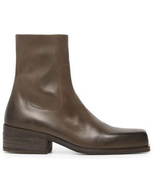 Marsèll Cassello Square Toe Boots - Brown