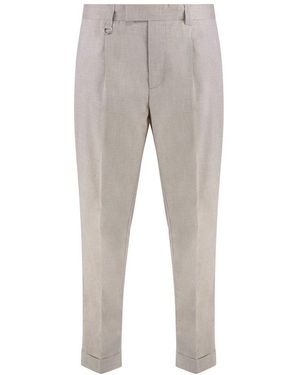 Paolo Pecora Slim Fit Chino Pants - Gray