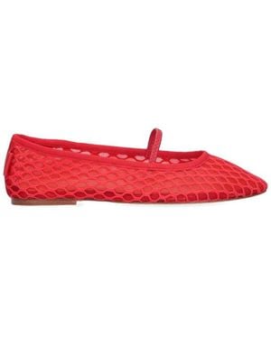 A.P.C. Swan Round Toe Ballerinas - Red