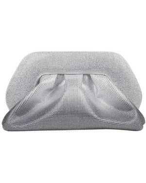 THEMOIRÈ Tia Embellished Clutch Bag - Grey