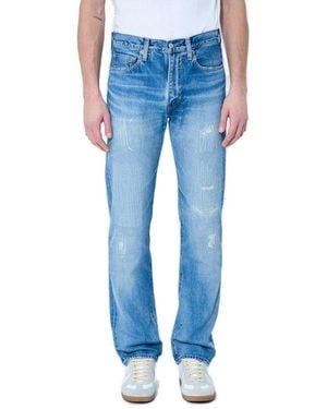 Levi's Mij 505 Distressed Denim Jeans - Blue