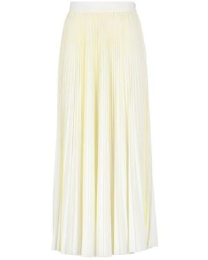Fabiana Filippi Flowing Pleated Skirt With Contrasting Color Details - White