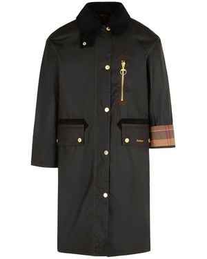Barbour Singled Breasted Zip Detailed Coat - Black
