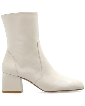 Stuart Weitzman Essentialist Ankle Boots - White