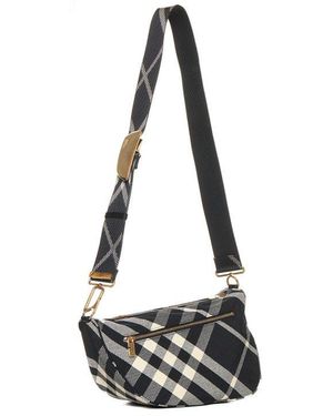 ショルダーバッグ・ポシェット BURBERRY PRINTED CANVAS SLING SHOULDER BAG Burberry Printed Canvas Sling Shoulder Bag in Metallic | Lyst