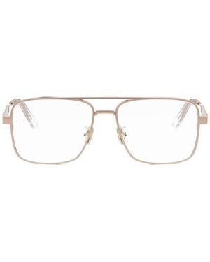 Dior Square Frame Glasses - Brown