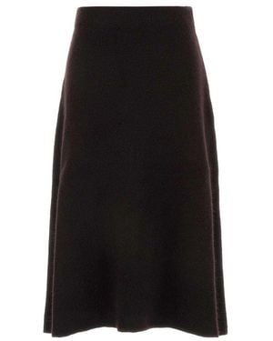 The Row Ivaanka A-Line Skirt - Black