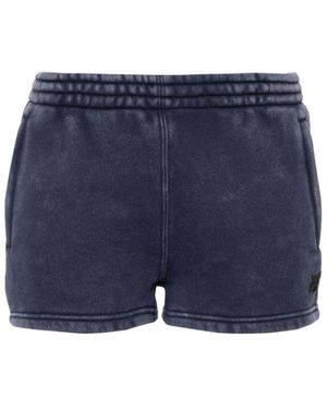 Alexander Wang Ribbed Waist Shorts - Blue