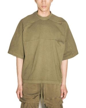 Entire studios Short Sleeved Panelled Crewneck T-Shirt - Green