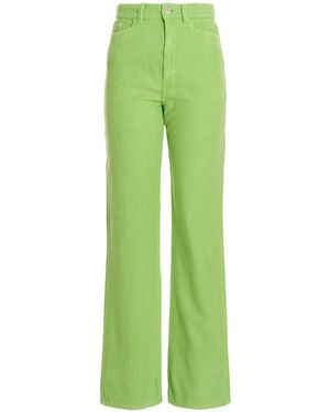 Wandler High-Waist Straight-Leg Corduroy Trousers - Green