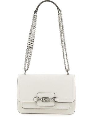 MICHAEL Michael Kors Heather Large Shoulder Bag - White