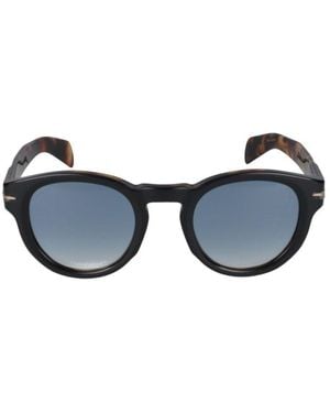 David Beckham Oval Frame Full Rim Sunglasses - Blue