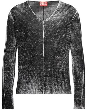 DIESEL K-Robbel Cut-Out Logo Sweater - Black