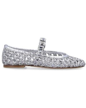 Casadei Versilia Ballet Shoes - White