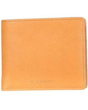 Il Bisonte Classic Bifold Wallet - Orange