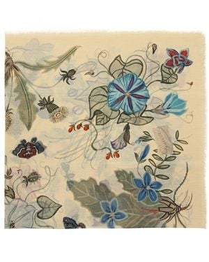 Gucci Flora Knight Print Shawl - Metallic