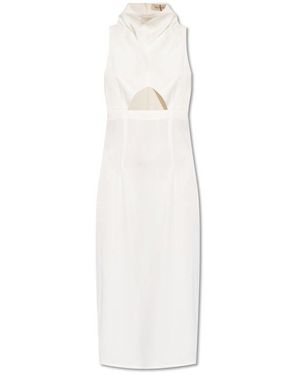 The Mannei Cutout Midi Dress - White