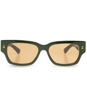 Gucci Rectangle Frame Sunglasses - Natural