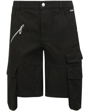 Gcds Ultracargo Logo Patch Shorts - Black