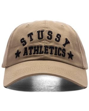 Stussy Low Profile Athletics Strapback Cap - Natural