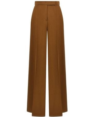 Max Mara Ninfa Wide-Leg Trousers - Brown