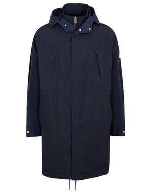 Dior Zip-Up Hooded Parka - Blue
