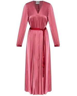 Forte Forte Belted Maxi Dress - Pink