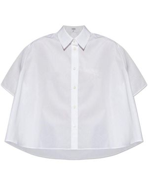 Loewe Short Sleeved Trapeze Shirt - Black