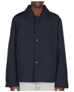 Diomene Padded Buttoned Jacket - Blue