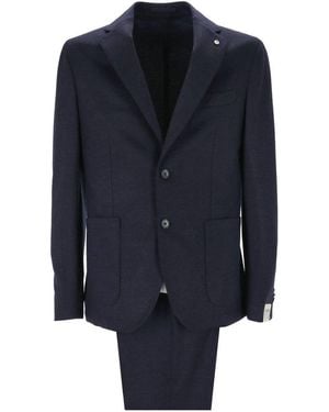 L.B.M. 1911 Single-Breasted Suit - Blue