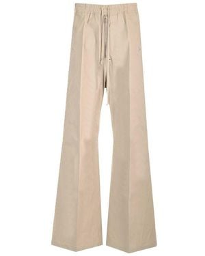 Rick Owens Drawstring Wide-Leg Pants - Natural