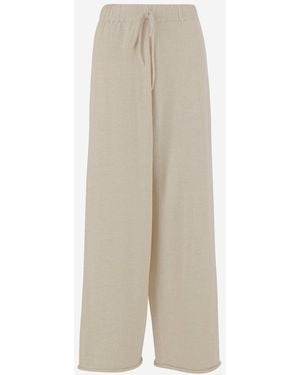 Lauren Manoogian Wide Leg Trousers - Natural
