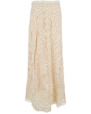 P.A.R.O.S.H. Long Skirt - Natural