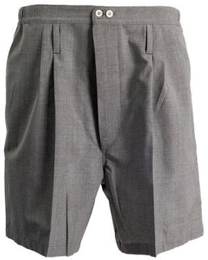 Prada Pleated Bermuda Shorts - Grey