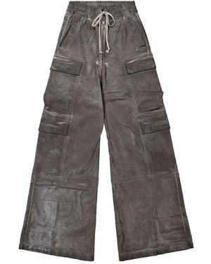Rick Owens Distressed Effect Jumbo Belas Jeans - Grey