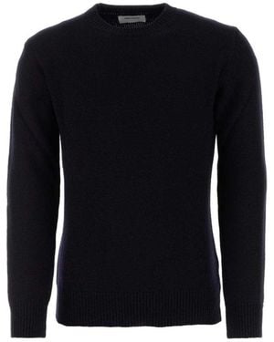 Harmony Wulf Crewneck Ribbed Jumper - Black