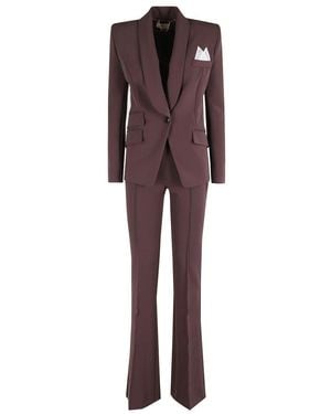 Elisabetta Franchi Crêpe Suit - Red
