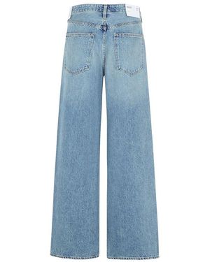 Agolde Wide Vana Fold Jeans With Washed Effect in Blue | Lyst