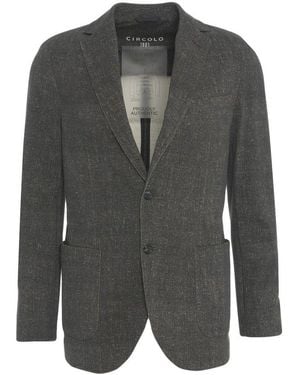 Circolo 1901 Single-Breasted Tailored Jacket - Black