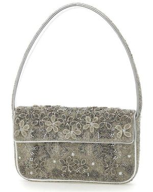 STAUD Tommy Beaded Bag - Grey
