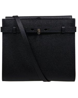 Valextra Brera B-Tracollina Crossbody Bag - Black