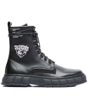 Viron X Carne Bollente 1992 Lace-Up Ankle Boots - Black