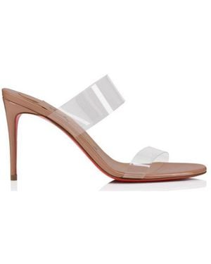 Christian Louboutin Just Nothing High-Heeled Slip-On Sandals - White