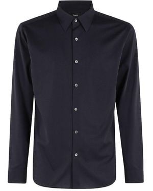 Theory Sylvain Structure Knit Shirt - Blue