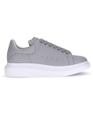 McQueen Oversized Lace-Up Sneakers - Gray
