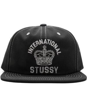 Stussy Mid International Crown Strapback Cap - Black