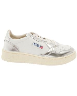 Autry Medalist Lace-Up Trainers - White