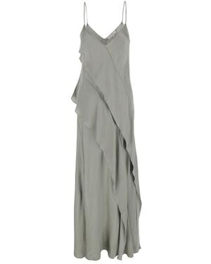 Antonelli Luisiana Dress With Spaghetti Straps - Gray