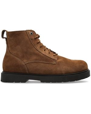Birkenstock Highwood Lace Mid Round Toe Boots - Brown